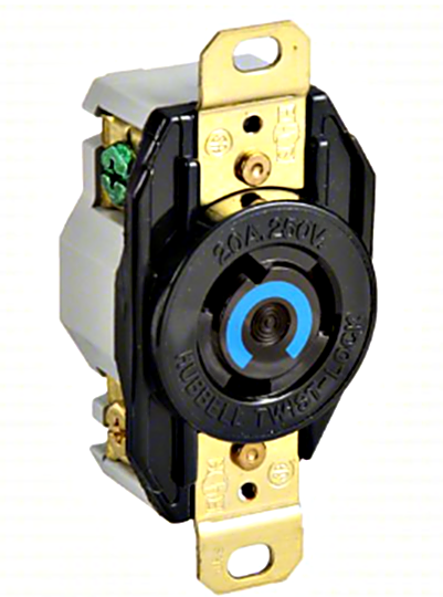 These single-outlet receptacles support one electrical plug and are used to designate circuits for appliances or equipment | 6703-90 displayed