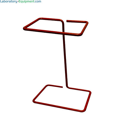 Wire Rack Stand holds 0.43-gallon (8.5" x 11") Biohazard Bags (A9004R) by MTC Bio; A9004-WR  |  5707-06 displayed
