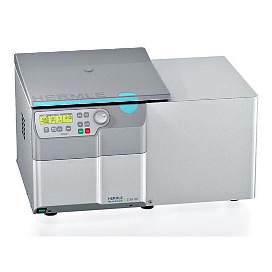 Hermle’s Super Speed refrigerated centrifuge benchtop model | 2824-49 displayed
