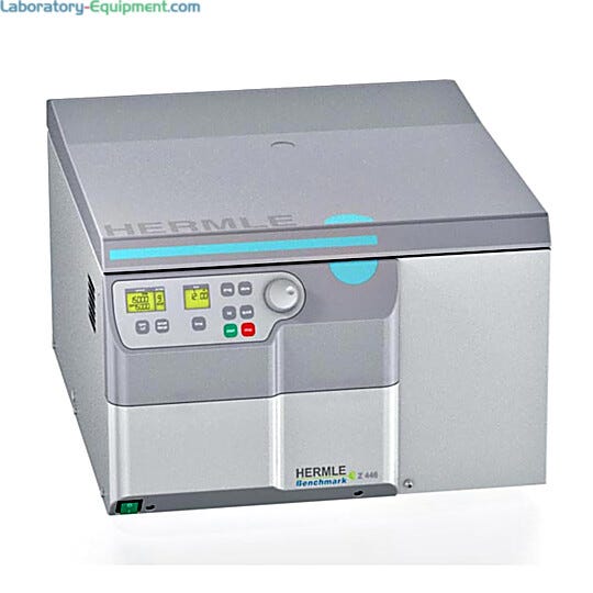 Hermle Z446 Super-Speed Refrigerated Centrifuge ideal for tissue culture lab use  |  2823-65 displayed