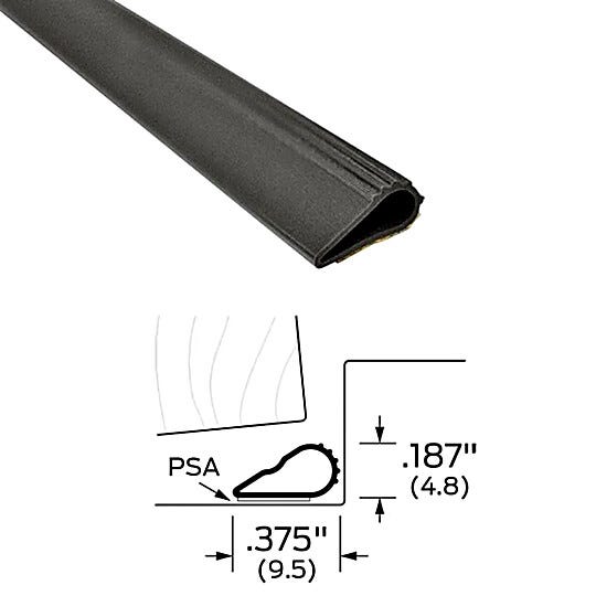 Self-adhesive backing makes installation fast and tool-free, bonding instantly to door frames for a precise, gap-free fit  |  5050-42 displayed