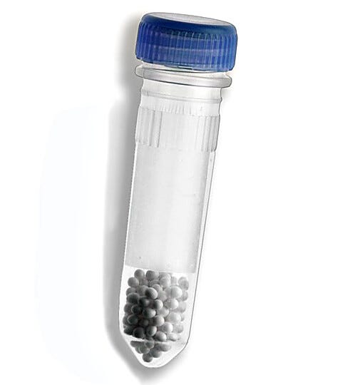 Small Beads are ideal for small samples, where as large beads are ideal for larger samples | 2826-07 displayed