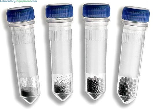 Includes one of each of the pre-filled tubes for ready to use with BeadBug Homogenizer | 2826-09 displayed