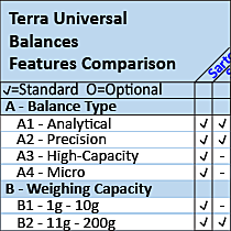 Balances Comparison Chart