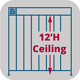 Service to adjust Valuline™ softwall cleanroom heights to 12'H  |  6600-66-VL-12H displayed