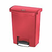 8 Gal. Red Step-On Container  |  1457-09A displayed
