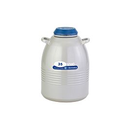 TW 35VHC High Capacity Cryogenic Storage Freezer with a 35-liter LN2 capacity and a 130-day static hold time for long-term sample storage; includes six 11" cani | 6900-83 displayed