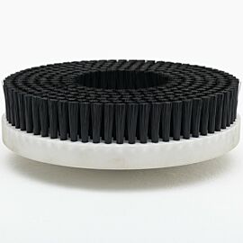 2 rotary disc brushes are installed in the ruggedized shoe cleaner, one on each side  |  7575-10 displayed