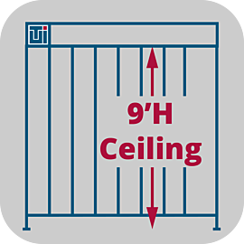 Service to adjust Valuline™ softwall cleanroom heights to 9'H  |  6600-66-VL-9H displayed