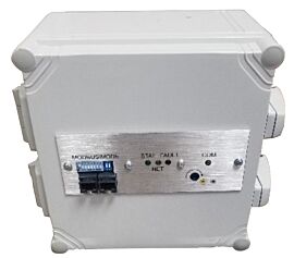 Distributed Sensor Module (DSM) box provides access to multiple sensor features (temp/RH/pressure) for environmental monitoring inside a cleanroom  |  6708-03 displayed