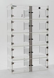 ValuLine acrylic desiccator cabinet, 10 chambers with adjustable shelving | 3949-37C displayed