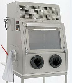 Waste bags, shown on the left side of this glovebox.  |  1694-44 displayed