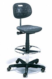 Cleanroom task chair. Product details may differ.