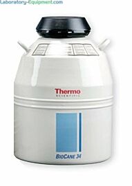 These vessels can store biological samples for long periods of time without replenishing liquid nitrogen.  |  4901-09 displayed