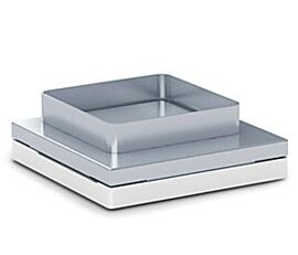 Stainless steel draft shield frame has no glass components