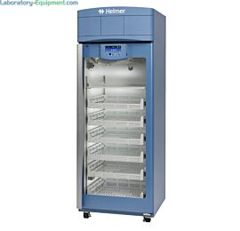 GX i.Series Pharmacy Upright Refrigerators with OptiCool and i.C3 interface include ventilated shelves (1) and drawers (6); 20.2 and 25.5 cu. ft. models  |  6707-42A displayed