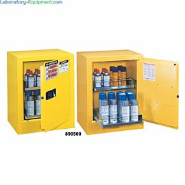 Sure-Grip EX benchtop flammables safety cabinet stores and organizes aerosol cans in a compact footprint that fits anywhere | 1619-93 displayed
