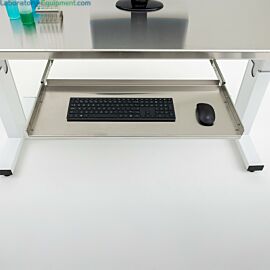 Compatible with fixed and adjustable-height tables for ergonomic workstation flexibility  |  1528-73-2 displayed