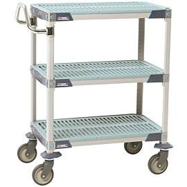 3 shelf MetroMax i Utility Cart with a lifetime warranty   |  1403-06 displayed