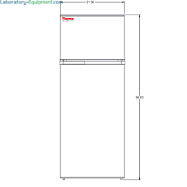 7.1 cu. ft. TSV07CPSA Combo Refrigerator/Freezer by Thermo Fisher Scientific; SNAP-Compliant model includes 3 adjustable shelves and 1 drawer | 1720-08A displayed