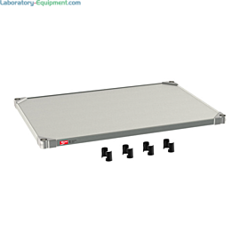 Type 316 Stainless-Steel Autoclavable/Washable Shelf 24" x 36" with corrosion-resistance and raised edges, InterMetro #2436NFS-T316 | 1697-74 displayed