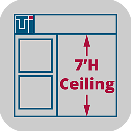 Service to adjust Valuline™ hardwall cleanroom heights to 7'H  |  6600-66-VL-7H displayed