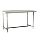 Metro TableWorx Mobile-Ready Work Table 316 Stainless Steel 304 I-Frame 30