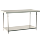 Metro TableWorx Mobile-Ready Work Table 316 Stainless Steel 304 Under Shelf and Components 36