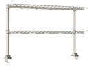 Metro Productivity Riser with Two 304 Stainless Steel Wire Overshelves for 48