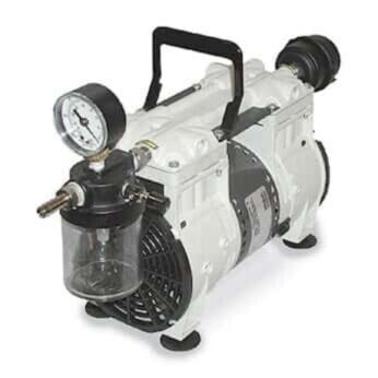 Gardner Denver Standard Duty Dry Vacuum Pump, 7 CFM x 60 torr, 115v, Welch 2585B-50