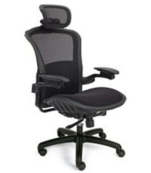 Dauphin Valo Viper Executive Chair Lab Vinyl Black Nylon Composite 19.5