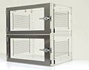 Desiccator; Adjust-A-Shelf™, Acrylic, 2 Chambers, 24