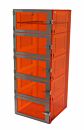 Desiccator; Adjust-A-Shelf™, Amber Acrylic, 5 Chambers, 24