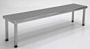 BioSafe® Gowning Bench; 304 Stainless Steel, Solid Top, 72