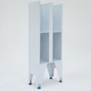 Garment Dispenser Station; 4 Compartments, Single Sided, Polypropylene, 24
