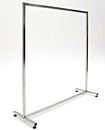 Garment Rack; Free Standing Dual Rack, 304 SS, Square Tube, 48