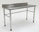 BioSafe® Work Station; 304 Stainless Steel, Solid with Backsplash Top, Marine Edge, 60