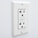 Duplex Power Outlet; GFCI-Type for Wet Processing Installed; 120VAC, 50/60Hz