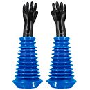 ISO 5 Glovebox Gloves; Two-Piece, Accordion, EPDM/Butyl, for 8/10