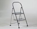 Step Stool; Diamond Plated, 2 Steps, Electropolished 304 or 316 SS, 18