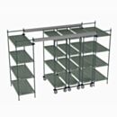 High Density Storage; Super Erecta Pro Top-Track™ Overhead Track Shelving, Metroseal Green Epoxy, 187