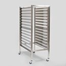 Mobile Storage Rack; Adjustable, 304 or 316L SS, 27.5