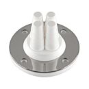 Wall Boot for Cord Pass Through, Multi Grommet, Silicone, 3