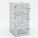 Desiccator; Adjust-A-Shelf™, Static Dissipative PVC, 3 Chambers, 18