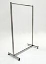 Garment Rack; Free Standing Single Rack, 304 SS, Cylindrical Tube, 48