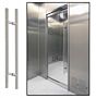 Brushed stainless steel pull handles provide a modern, showroom finish; additional sizes available from 24" to 84"  |  6712-82 displayed