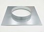Duct Flange Adapter for standard FFUs; 12" dia, 19.5" W x 19.5" D x 2" H, galvanized steel