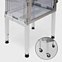 Large 12"H powder-coated steel desiccator stand; optional casters simplify positioning and cleaning  |  1609-21A displayed