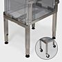 Large 4"H stainless steel desiccator stand; optional casters simplify positioning and cleaning  |  1609-29A-SS displayed