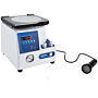 Compact CentriVap micro IR Vacuum Concentrator with Glass lid and a 300-watt Heat Boost by Labconco for use in small through put labs processing small samples  |  3648-25 displayed